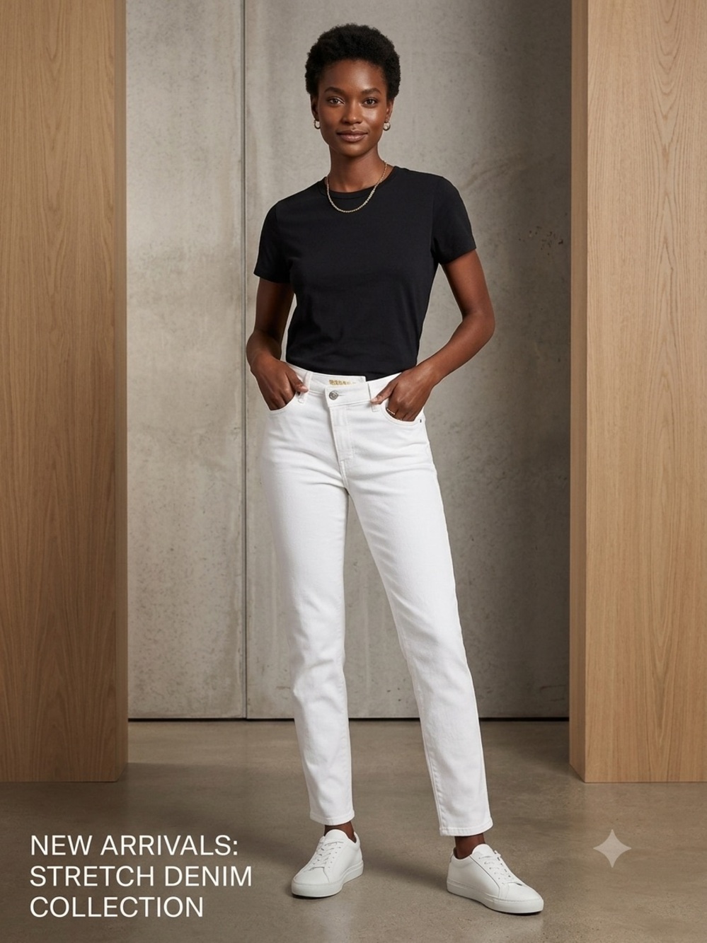 NWT American Eagle STRETCH White High-Rise Straight Mom Jeans Size 26